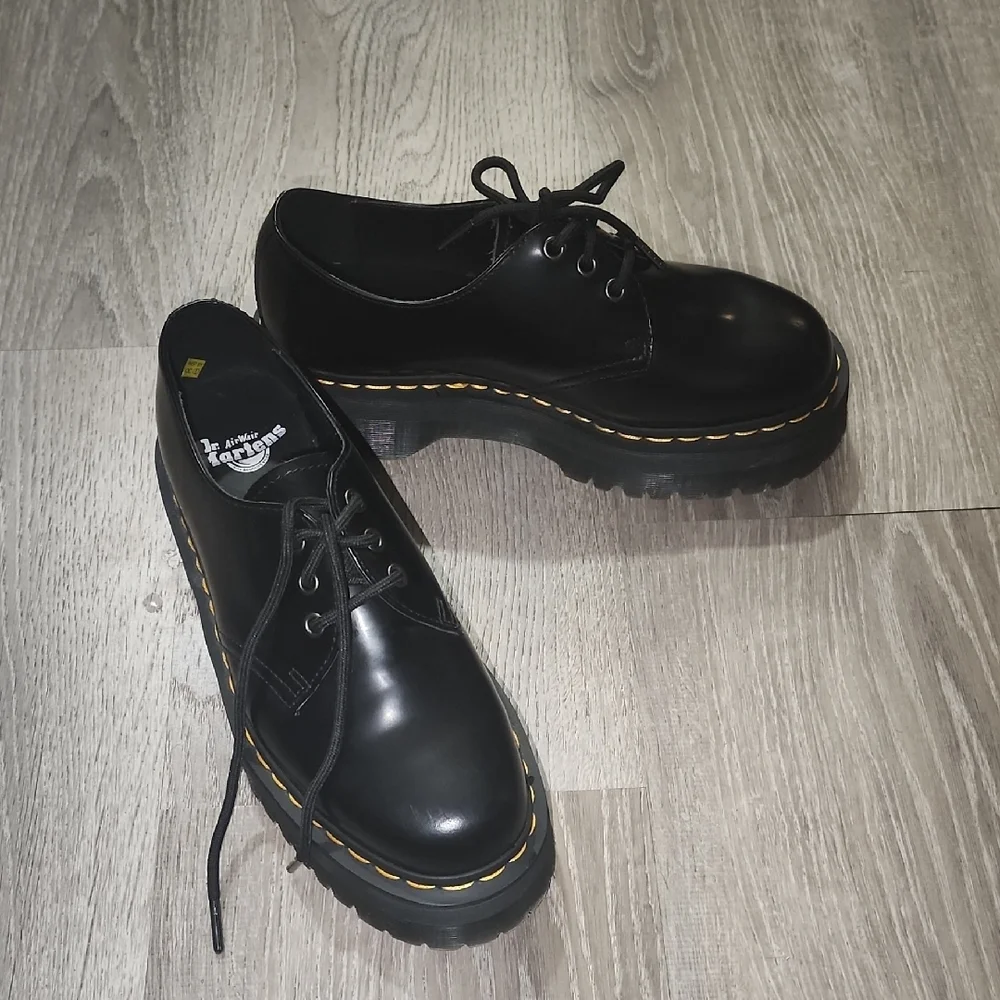 Dr. Martens Black Platform Oxfords - Picture 2 of 4